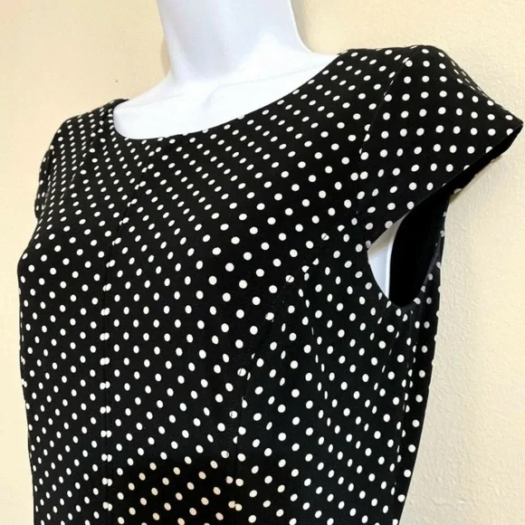 knee length dresses for ladies Green Polka Dot Kennedy Midi Dress